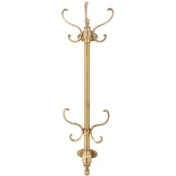 KLEIDERHAKEN mit 8 Messinghaken - 45/18/139 cm