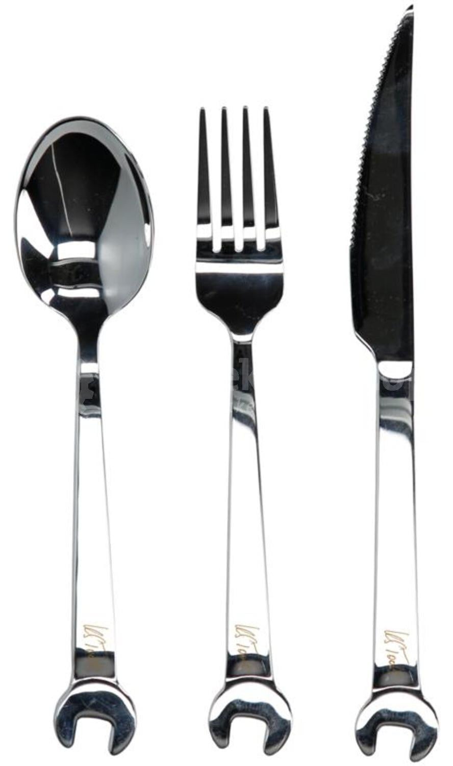 KS Tools Bestekset 3-delig 11100 - Mes, Vork en Lepel