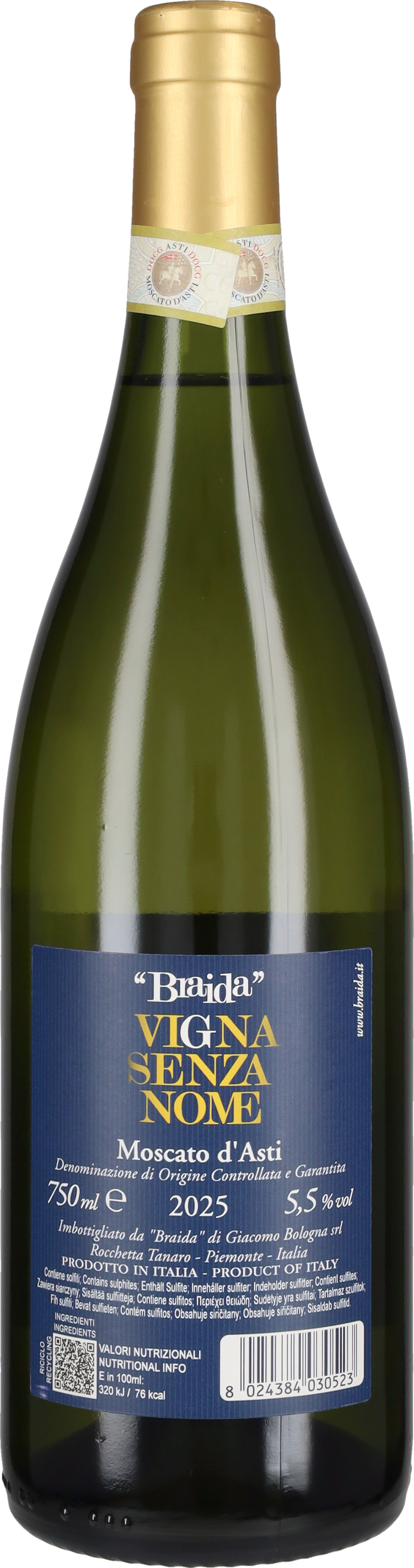 Braida - Giacomo Bologna Moscato d'Asti 'Vigna Senza Nome' Braida 2025