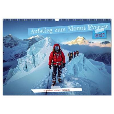 Aufstieg zum Mount Everest (Wandkalender 2027 DIN A3 quer), CALVENDO Monatskalender