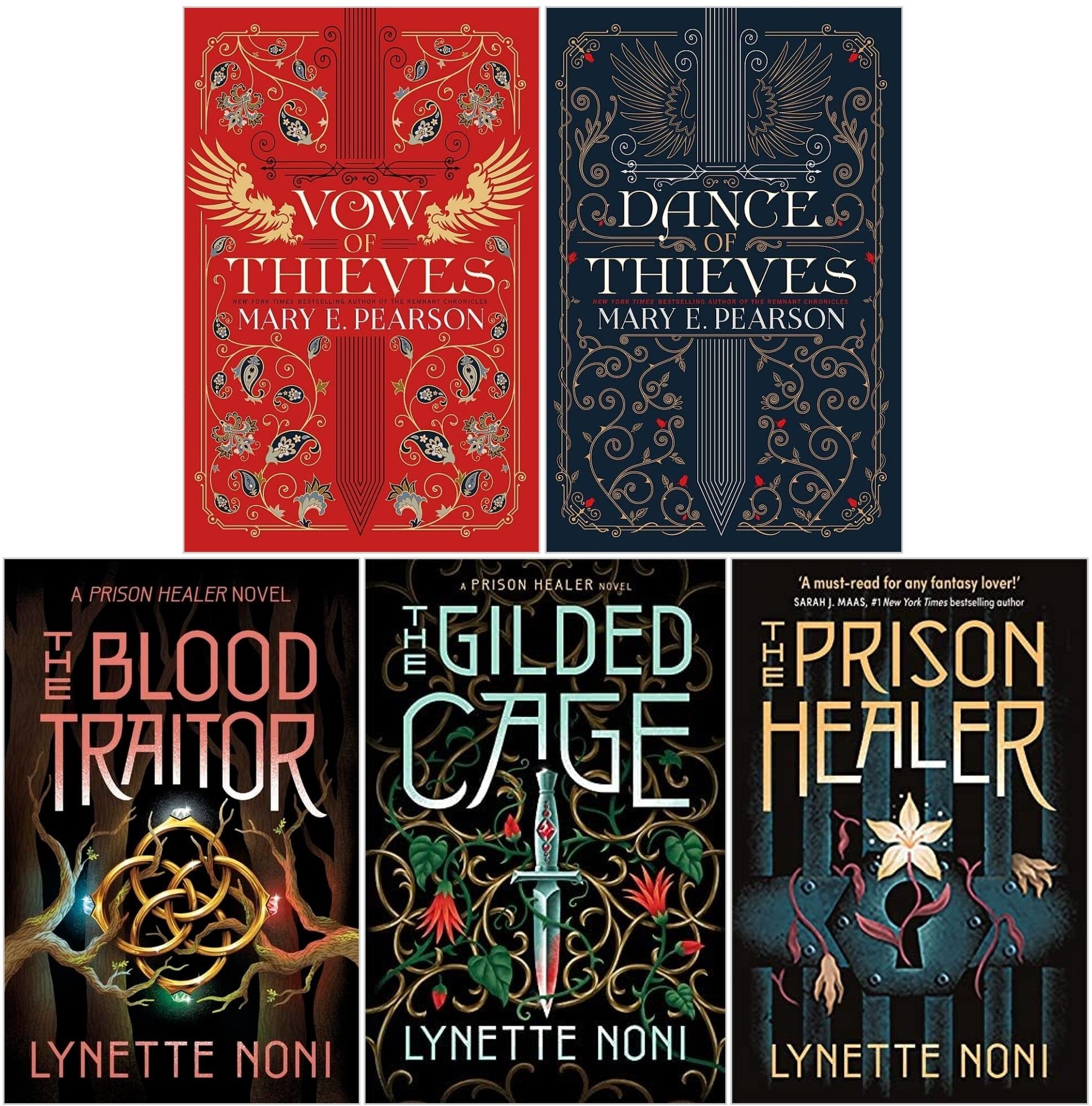 Hodder Paperbacks The Prison Healer Series By Lynette Noni and Dance of Thieves Series by Mary E. Pearson 5 Books Collection Set
