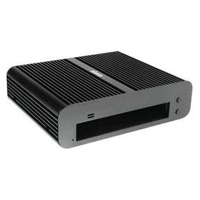 Akasa Euler S, Fanless solid Aluminium THIN Mini ITX Case 2 x Front USB 3.0, Cut Edge Finish, VESA M (Mini-ITX, Thin Mini ITX) (A-ITX10-M1B12EU)