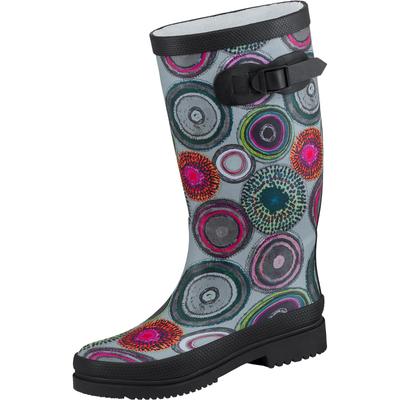 Gummistiefel BOCKSTIEGEL "Anja", Damen, Gr. 41, schwarz (schwarz, multi), Obermaterial: 100% Naturkautschuk NaRubber., Schuhe Gummistiefel