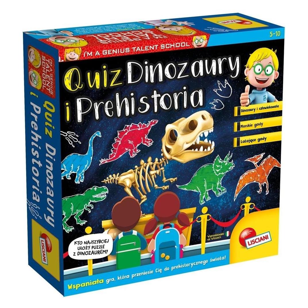 Lisciani Maly Geniusz, Quiz - Dinosaurs and the Primitive Man - P54374 (Polnisch) (54374)