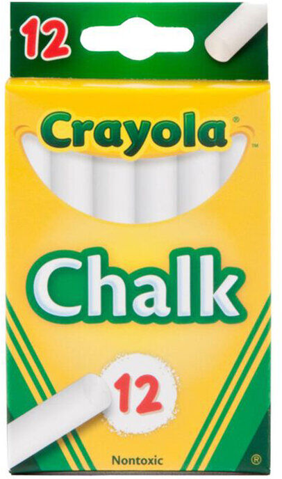 BRINQUEDO CRAYOLA GIZ BRANCO 12U