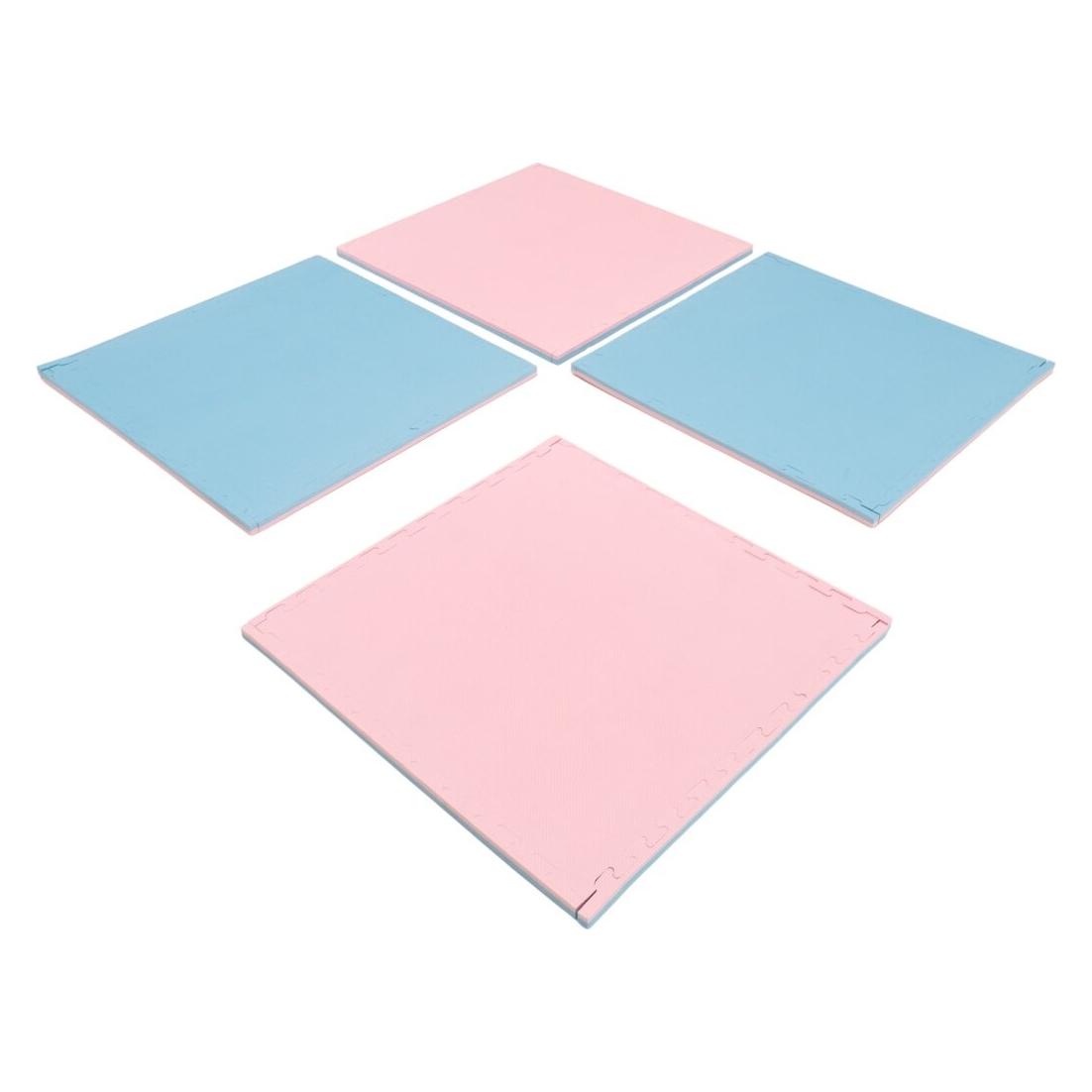Iglu Puzzle Mat 4-tlg. Baby Pink Baby Blue - wendbare Puzzlematten aus EVA-Schaumstoff für Kinder (90 x 90 cm) (76277677)