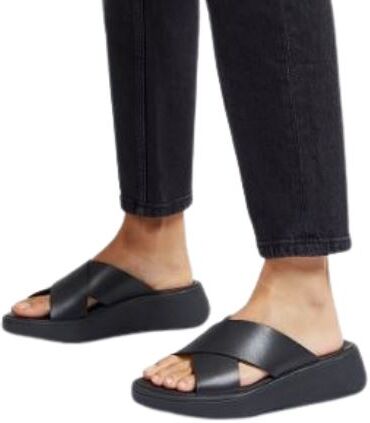 Sandalia Fitflop F-Mode Flatform Mujer Negro 36