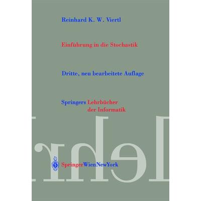 Einführung in die Stochastik, Taschenbuch von R.K.W. Viertl, Springer Wien, 978-3-211-00837-9