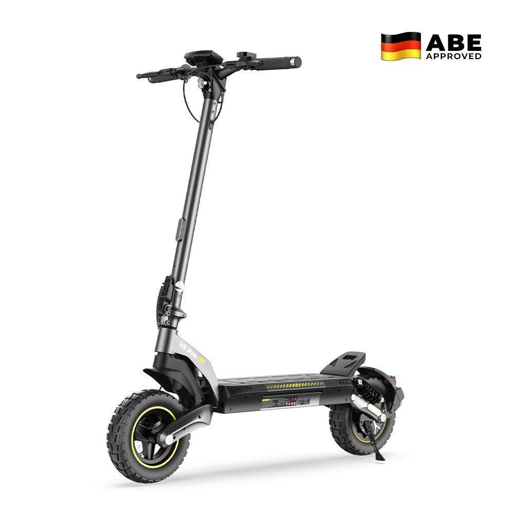 V5Pro Offroad-Elektroroller, starke 48V Leistung, Offroad-Reifen, 4 Geschwindigkeitsstufen, All-Terrain, APP-Verbindung, Doppelbremssystem,20km/h