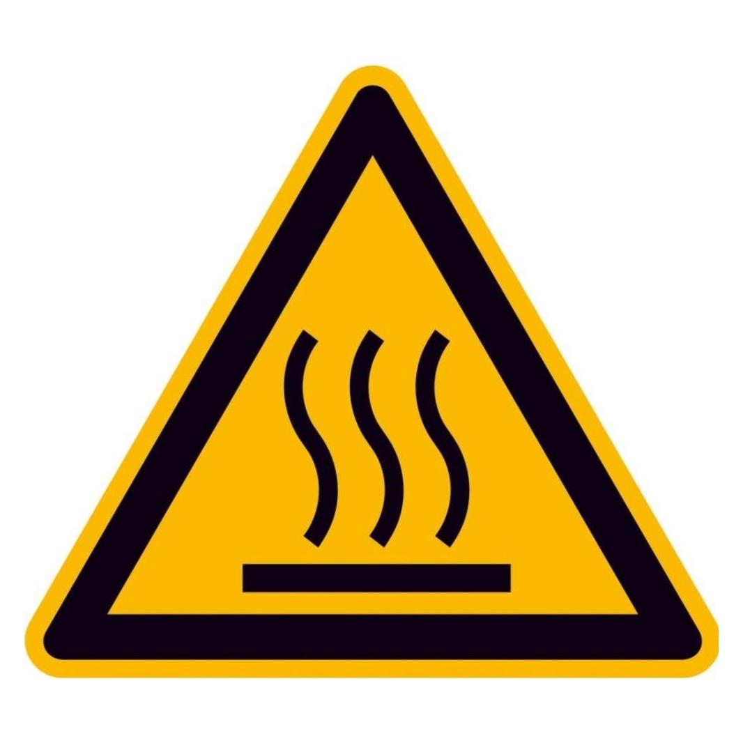 SafetyMarking Warnschild Heisse Oberfläche Folie selbstklebend 25 mm ISO 7010 44 St. (30.0369)