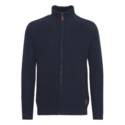 Strickjacke SOLID "Strickjacke SDXenos", Herren, Gr. M, blau (insignia b), Obermaterial: 100% Baumwolle CO., Strickjacken Strickjacke