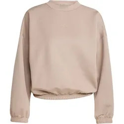 adidas Motion Essentials Cover-Up Sweatshirt Damen JM4490 - chalky brown S