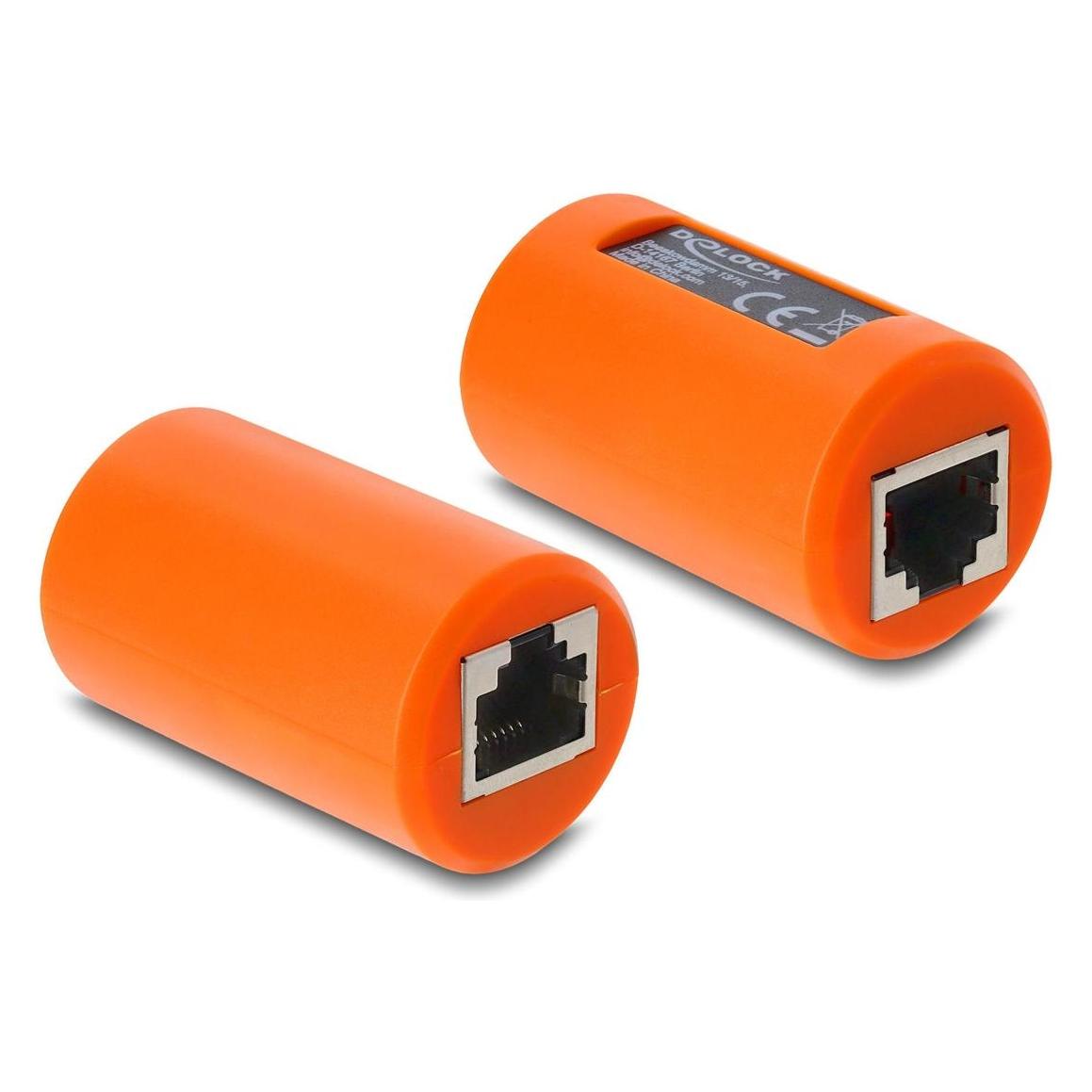 Delock Adapter Kupplung RJ45 Buchse auf Buchse Cat.6A geschirmt (Netzwerk Kupplung) (90988)