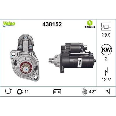 VALEO Starter NEW ORIGINAL PART 438152 für Ford VW Audi