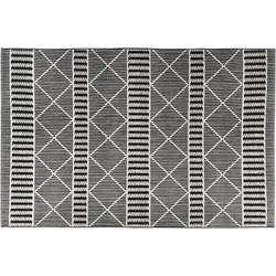 Tom Tailor In- & Outdoorteppich Funky Geometric black 80 x 165 cm