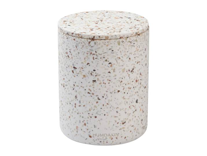 Humdakin Vase Humdakin Terrazzo avec couvercle Ø13 cm Rouge/Beige