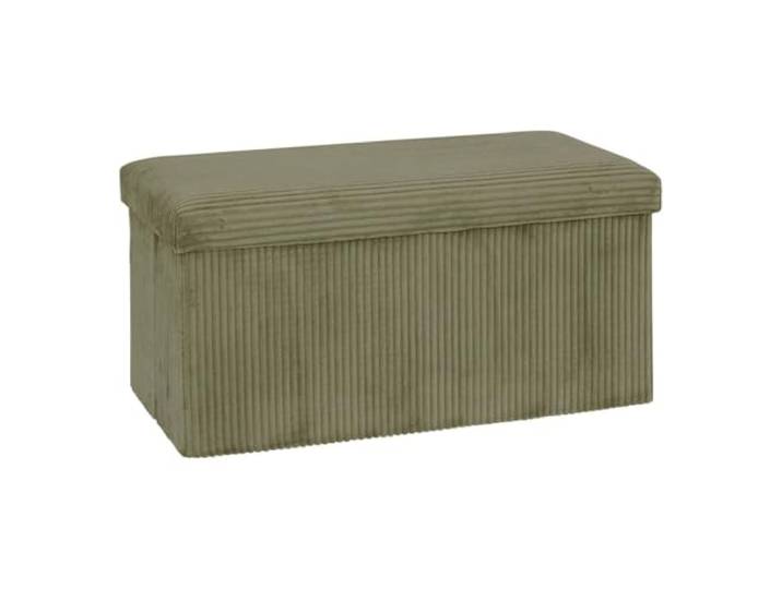 Atmosphera - Klappbarer hocker Arum grün Khaki 76x38cm