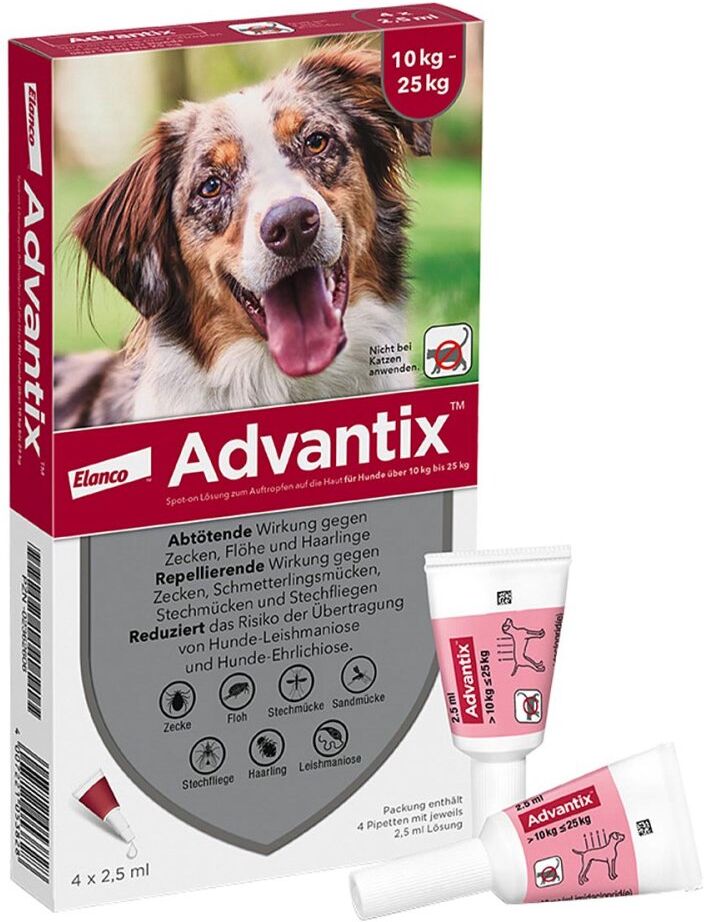 Advantix Spot-On für Hunde 10 bis 25 kg
