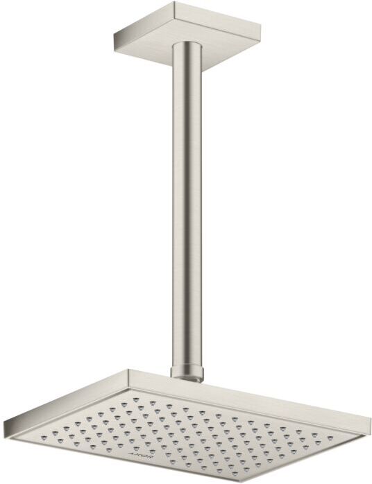 Hansgrohe Axor Kopfbrause 35387800 Decken- oder Wandmontage, 245x185mm, 1jet, Edelstahl-Optik