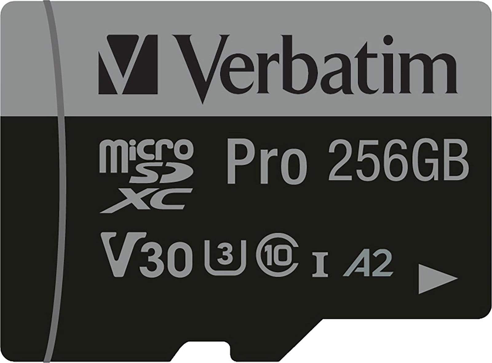 Verbatim microSDXC-kaart PRO, 256GB, U3, UHS-I, 4K UHD