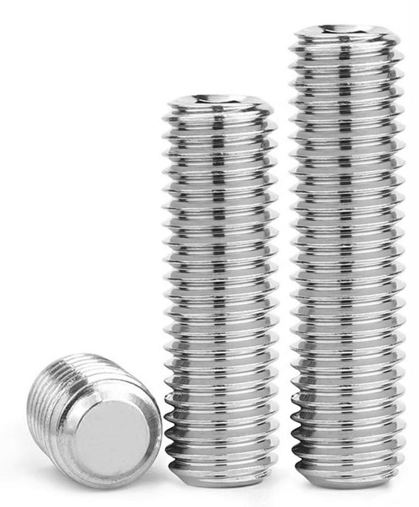 Solidchoice Gewindestiften M8 x 8mm - 20 stuks - Innensechskant schroeven van roestvrij staal