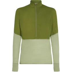 Icebreaker M 200 Realfleece Descender LS Half Zip M SPHAGNUM/LICHEN/CB