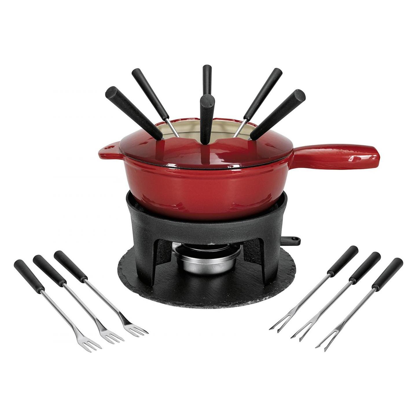 Nouvel Fondue - Set "two in one" (Fondue Bourguignonne, Fondue Chinoise, Käsefondue) (NOUVEL)