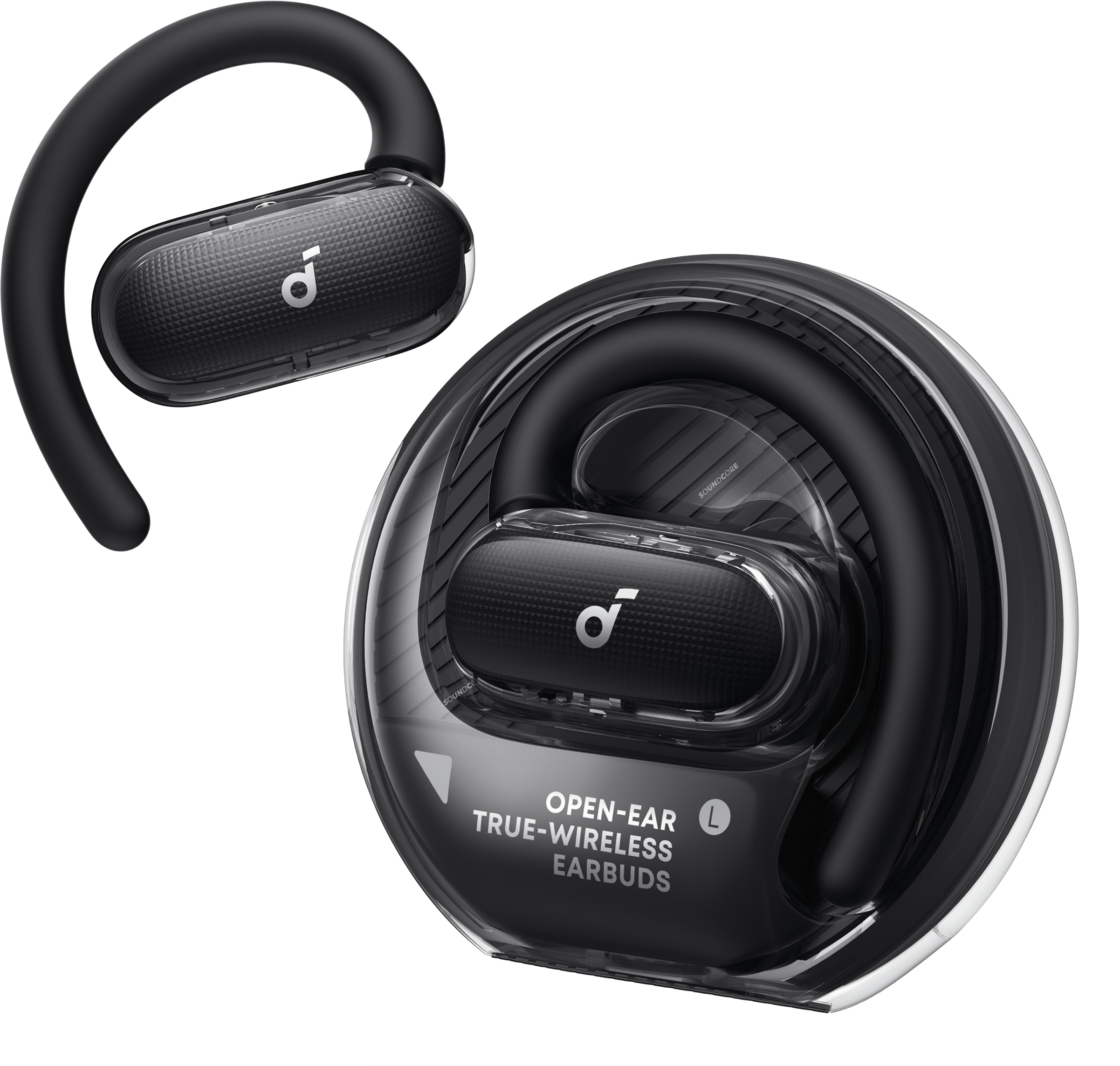 soundcore V40i   Adjustable Open-Ear Headphones with Clear Design Adventurer Black