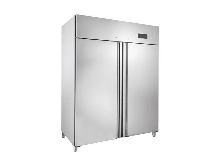 GastroHero Kühlschrank Kühlschrank ECO 1300 GN 2/1 - Gastronomie GNH1410TNM, 201 cm hoch, 148 cm breit, LED-Beleuchtung, digitale Temperaturkontrolle, selbstschließende Tür
