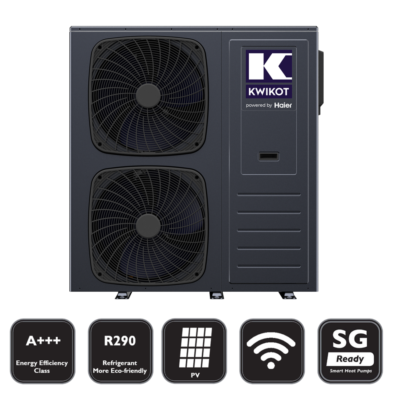KWIKOT by Haier KAWM14-Nd2(GN) – 14 kW – Vollelektrische Monoblock-Wärmepumpe – R290 – Energieeffizienzklasse: A+++