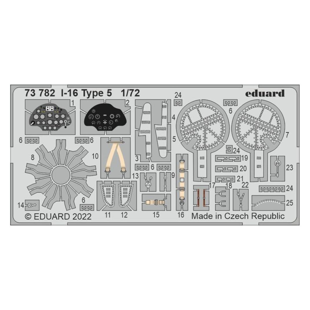 Eduard I-16 Type 5 for CLEAR PROP (73782)