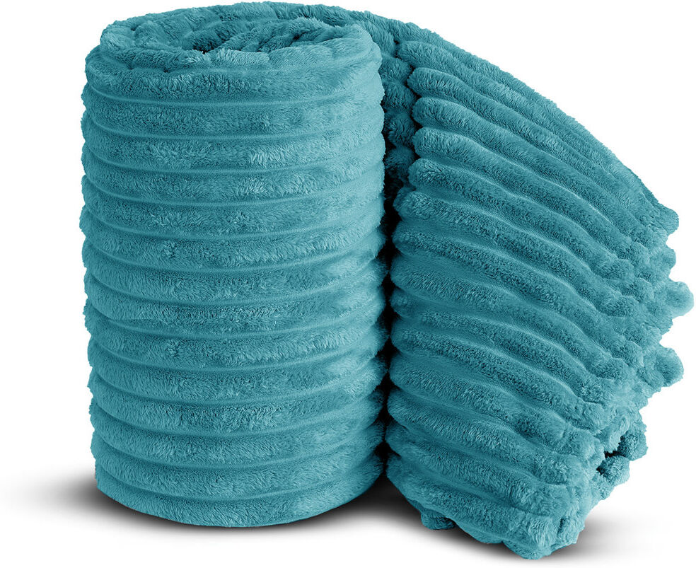 Fairmont Park BELLISSIMA PLUSH THROW Teal 305cm x 305cm