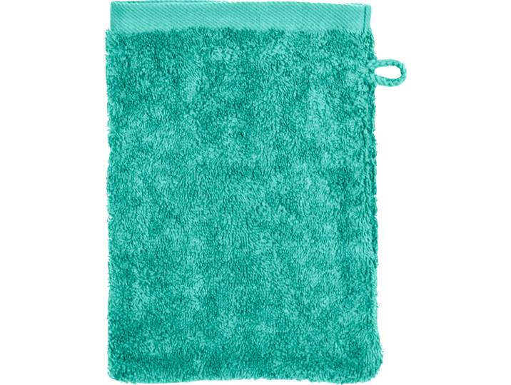 Waschhandschuh ROSS Sinfonie , blau (karibik), B:16cm L:22cm, Frottier, Handtücher, Waschhandschuh, in modernen Unifarben