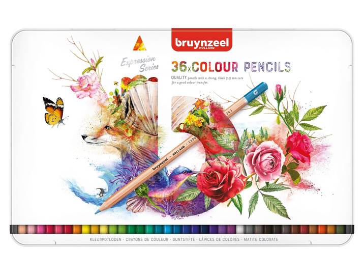 Bruynzeel - Kleurpotlood set à 36 stuks - Hoge kwaliteit - Assorti kleuren (36 stuks)