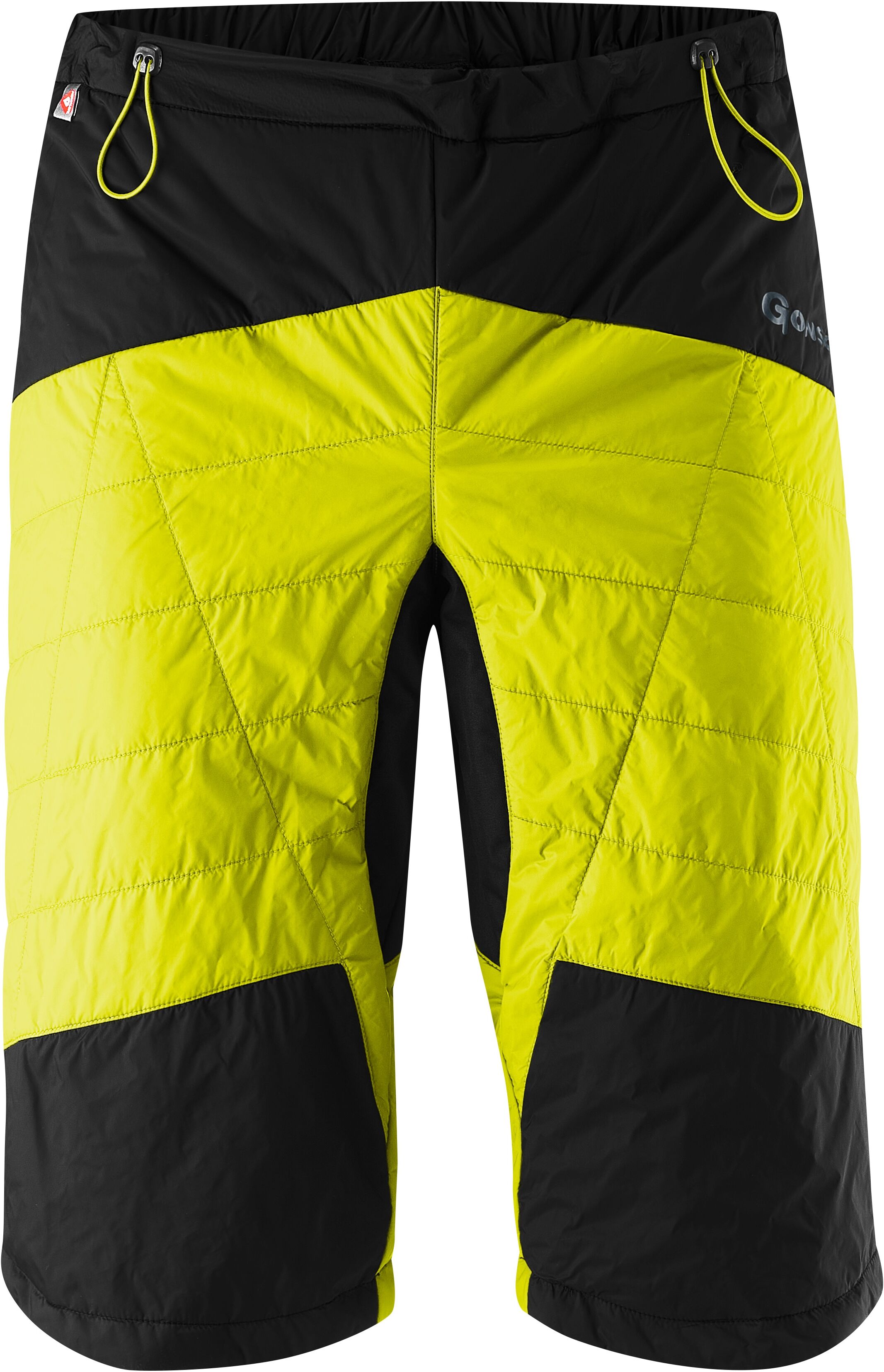 Fahrradhose GONSO "Alvao M", Damen, Gr. 5XL, Normalgrössen, gelb (neongelb), 100% Polyamid, Hosen Fahrradhose, Hohe Wärmeisolation, wasserabweisende Ausrüstung neongelb 5XL, Normalgrössen