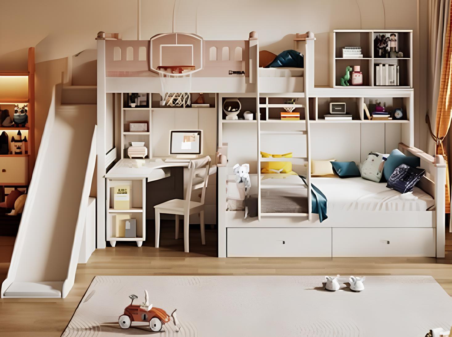 Jugendbett Kinderbett Holz weiß Etagenbett Stockbett Doppelstockbett