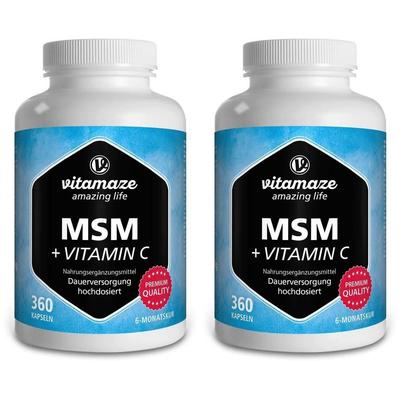 MSM HOCHDOSIERT+Vitamin C Kapseln 2x 2x360 St