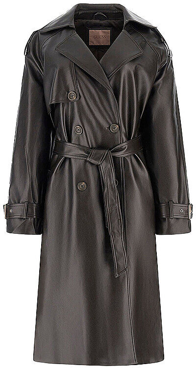 Guess Trenchcoat in Lederoptik BIANKA braun   S S