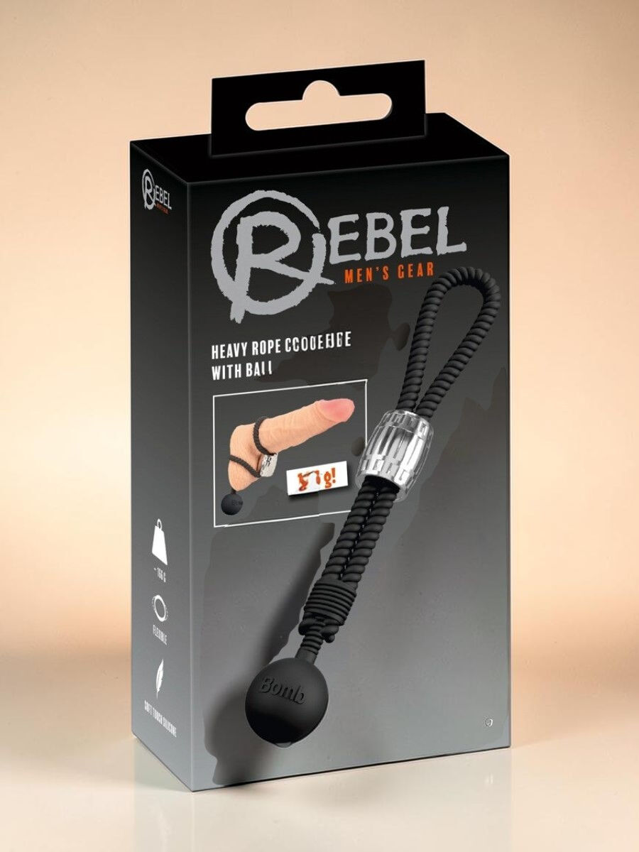 Rebel Cock Strap en silicone avec poids pour une stimulation intense