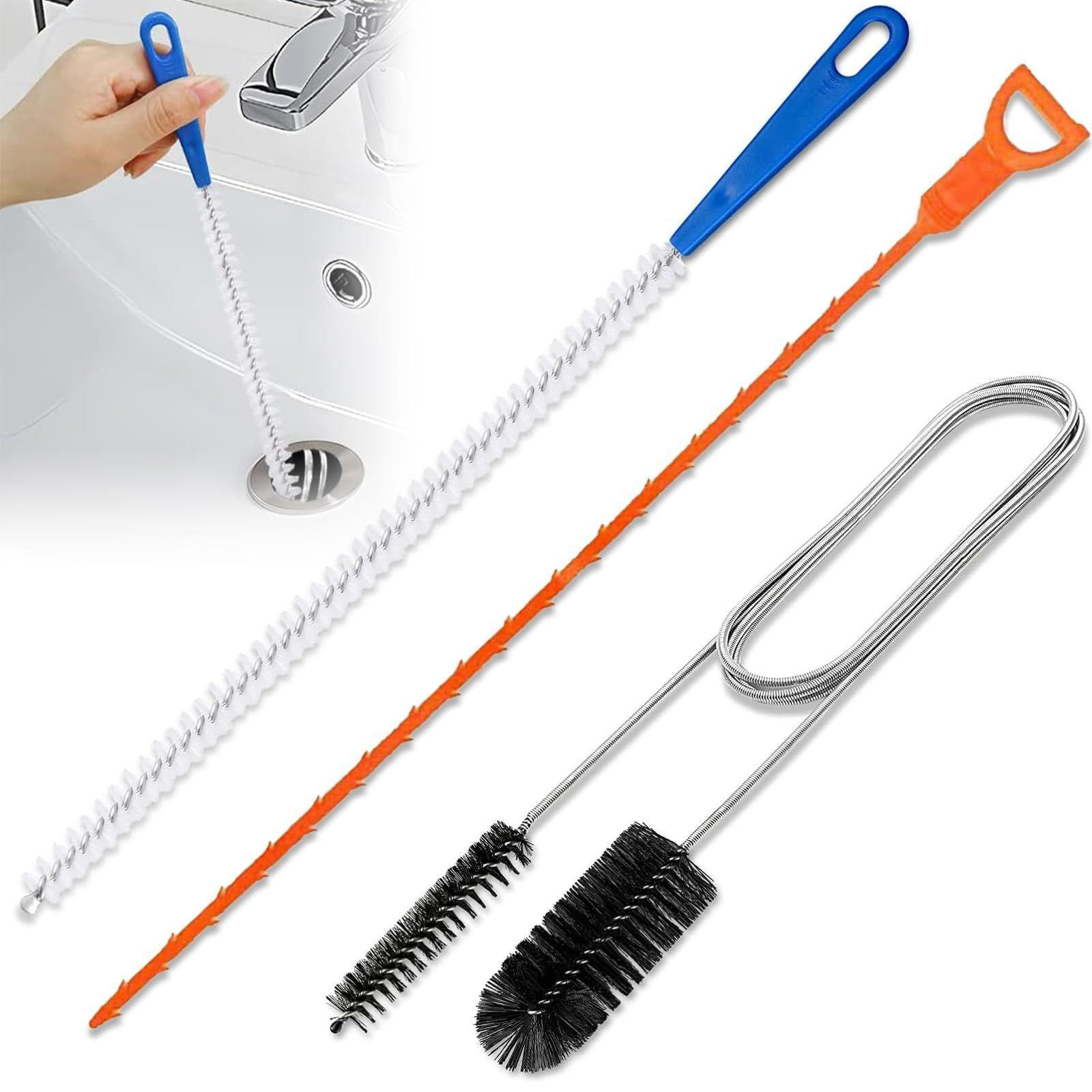 Lustrens Set van 3 afvoerreinigers spiraal voor keuken en douche