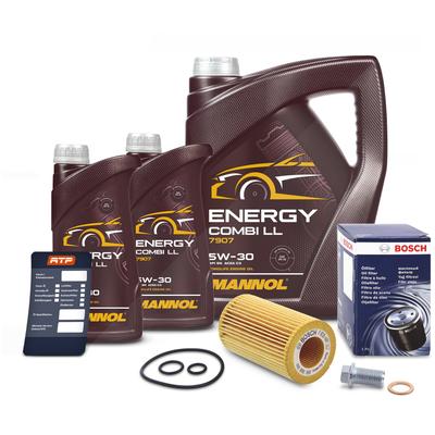 Bosch Ölfilter + 7l 5W-30 Motoröl [Hersteller-Nr. 41108480] für Mercedes-Benz, Jeep
