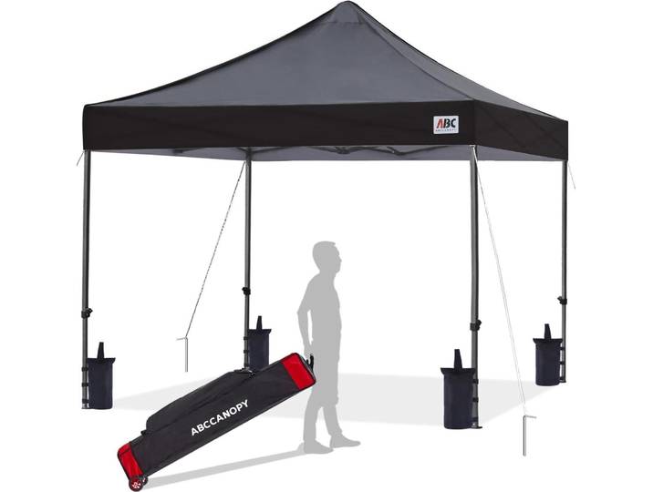 ABCCANOPY Pavillon Pop-up Festzelt wasserdicht 600D Polyester & Stahlrahmen