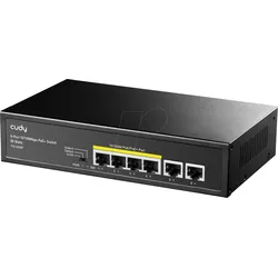 CUDY FS1006P - Switch, 6-Port, Fast Ethernet, PoE+
