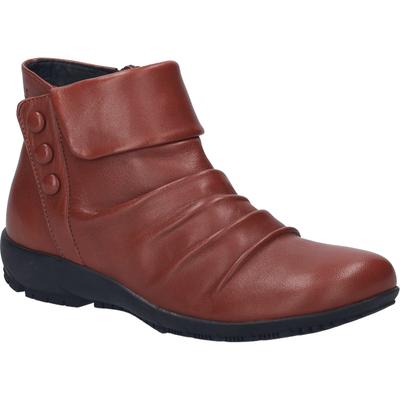 Stiefelette JOSEF SEIBEL "Charlotte 14, rubin", Damen, Gr. 40, rot (rubin), Obermaterial: 100% Rindsleder Leather cow., Schuhe Stiefelette