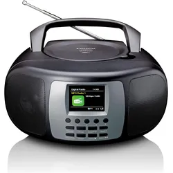 Lenco SCD-860 (DAB+, FM, Bluetooth), Radio, Grau, Schwarz