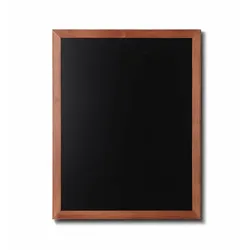 Kreidetafel Holz, flacher Rahmen, teak, 70x90