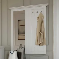 Garderobe Massivholz weiß im Landhausstil die Wandmontage