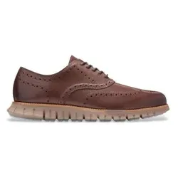 Cole Haan für Herren. C45383 Zerogrand Remastered Wingtip Oxford Lederschuhe braun (44), Wohnung, Schnürsenkel, Lässig, Klassisch