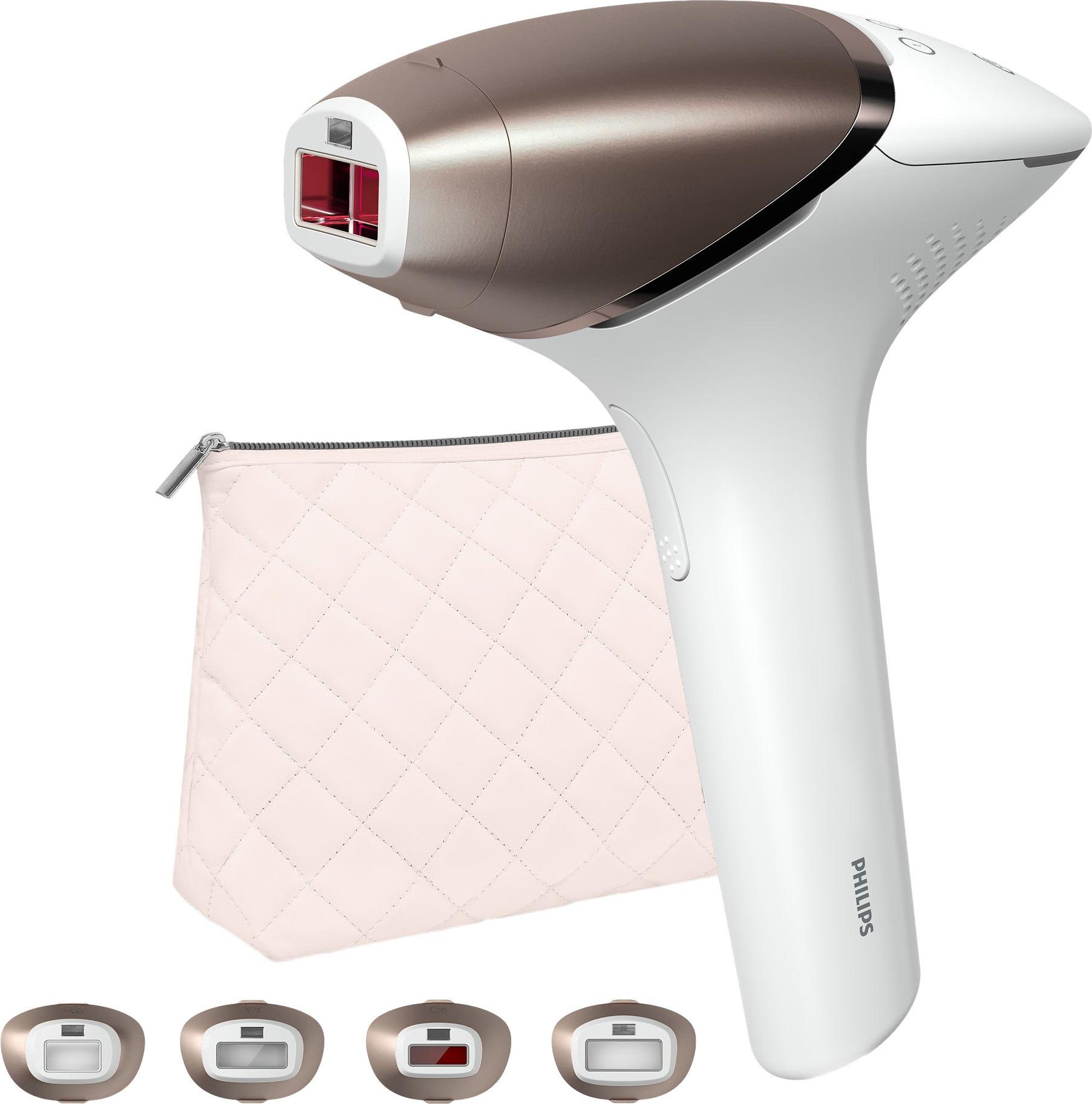 Philips Lumea IPL 9900 Series BRI951/01 IPL Haarentfernungsgerät mit SenseIQ, Lichtimpulstechnologie (IPL), Roségold, Weiß, 2,5 min, 2 min, 1,5 min, 4,1 cm²