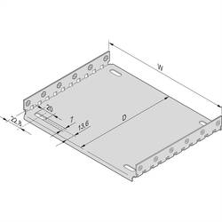 nVent SCHROFF 34563024 19 Zoll Montagematerial variable Befestigungsschienen